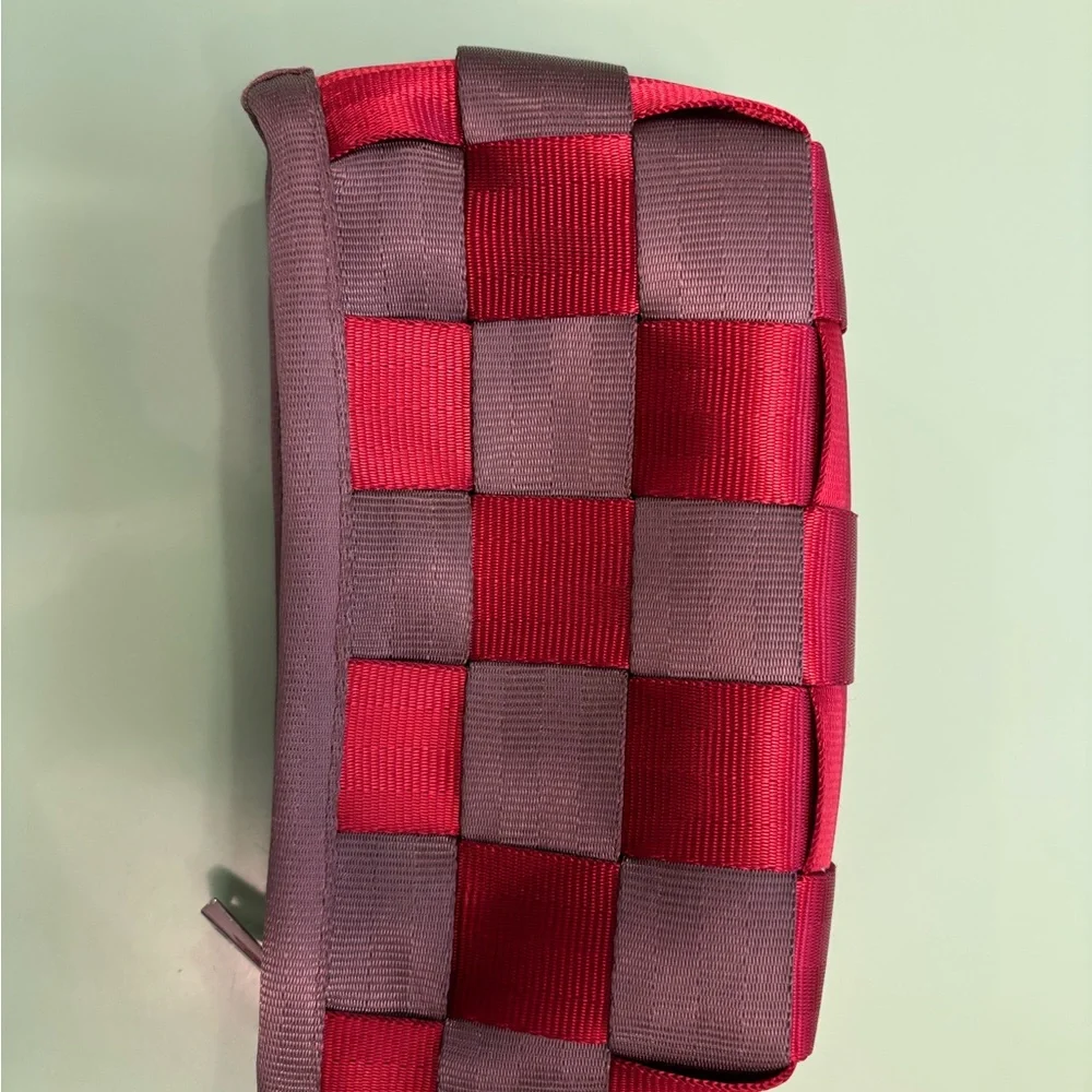 Harveys Red and brown triangle makeup bag - Picture 3 of 4